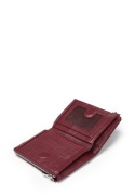 Portfel damski LUIGISANTO L045 bordowy matowy