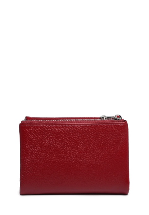 Portfel damski LUIGISANTO L048 czerwony matowy