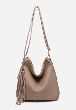 Torebka damska LUIGISANTO V1242 Beige/Taupe