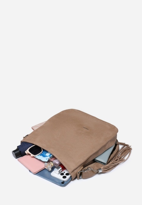 Torebka damska LUIGISANTO V1242 Beige/Taupe Torebka damska LUIGISANTO V1242 Beige/Taupe