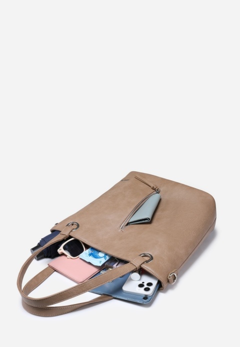 Torebka damska LUIGISANTO V1328 Beige/Taupe Torebka damska LUIGISANTO V1328 Beige/Taupe