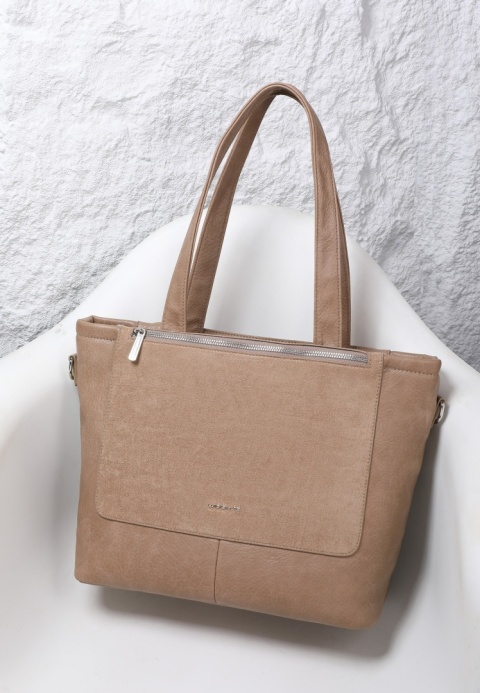 Torebka damska LUIGISANTO V8212-Z Beige/Taupe Torebka damska LUIGISANTO V8212-Z Beige/Taupe