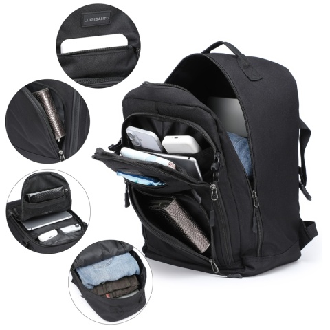 Plecak LUIGISANTO A1662 Black