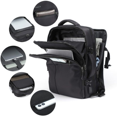 Plecak LUIGISANTO L8817 Black