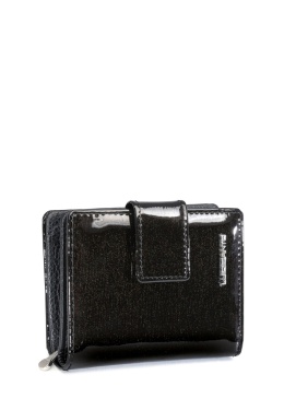 Portfel damski LUIGISANTO BC07-1 czarny lakierowany