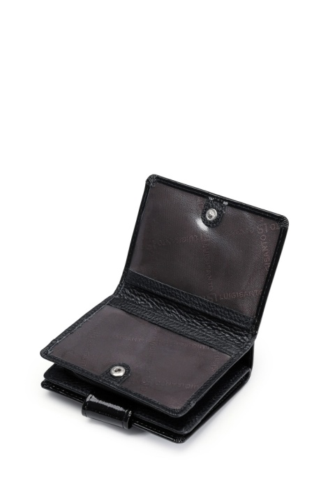 Portfel damski LUIGISANTO BC07-1 czarny lakierowany