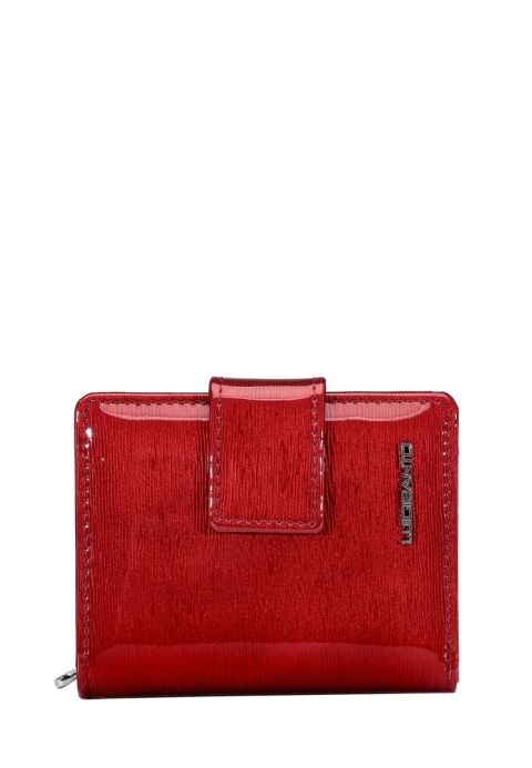 Portfel damski LUIGISANTO BC07-1 czerwony lakierowany