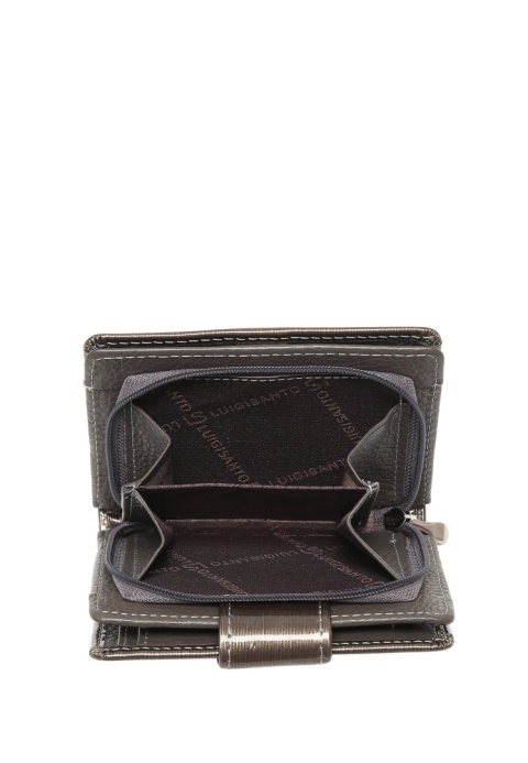 Portfel damski LUIGISANTO BC07-1 szary lakierowany