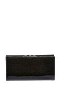Portfel damski LUIGISANTO BC102-1 czarny lakierowany