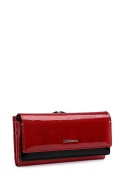 Portfel damski LUIGISANTO BC102-1 czerwony lakierowany