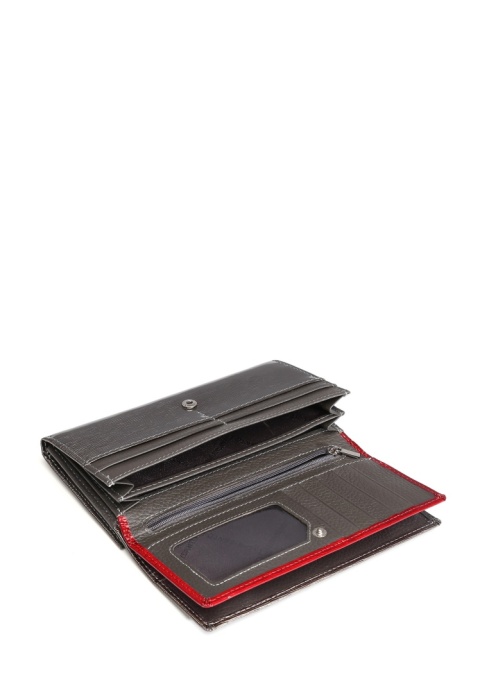 Portfel damski LUIGISANTO BC102-1 szary lakierowany