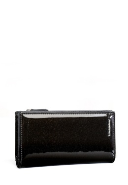 Portfel damski LUIGISANTO BC1431-1 czarny lakierowany