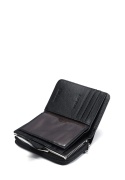 Portfel damski LUIGISANTO BC51-2 czarny lakierowany