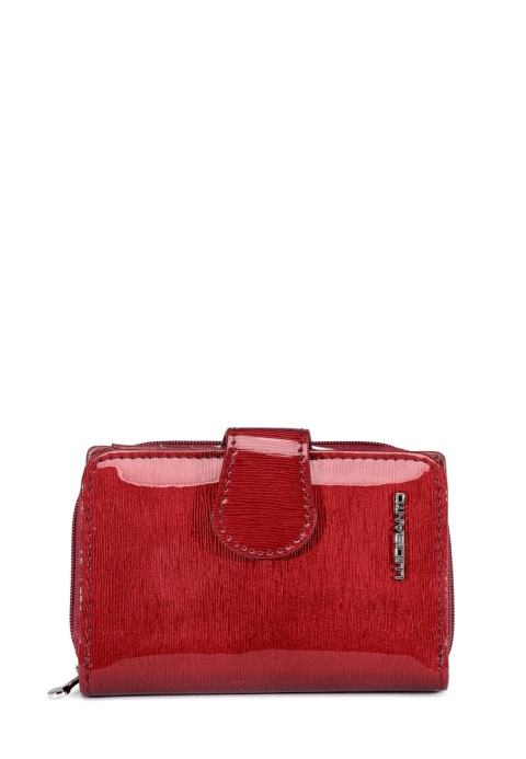 Portfel damski LUIGISANTO BC51-2 czerwony lakierowany