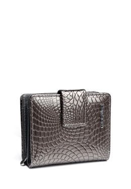 Portfel damski LUIGISANTO CE07-1 szary lakierowany