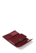Portfel damski LUIGISANTO YL60 bordowy lakierowany