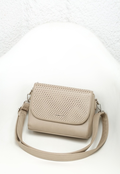 Torebka damska LUIGISANTO A6812-D Beige/Taupe