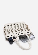 Luigisanto lekki ażurowy beżowy worek z kosmetyczką