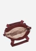 Torebka damska LUIGISANTO F6818-Z Bordo z zamszem