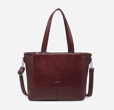 Torebka damska LUIGISANTO F8212-Z Bordo