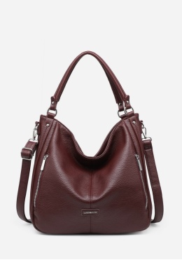 Torebka damska LUIGISANTO F8004-5 Bordo