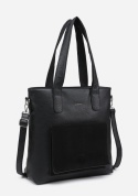 Torebka damska LUIGISANTO F6818-Z Black z zamszem