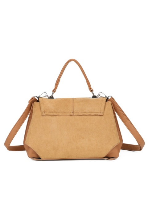 Elegancki kuferek z zamszem Luigisanto RX259136-2 khaki