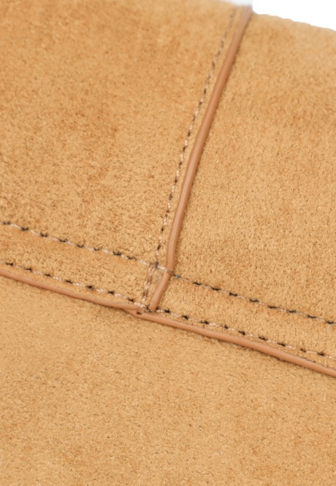 Elegancki kuferek z zamszem Luigisanto RX259136-2 khaki