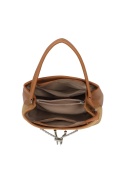 Modny kuferek damski LUIGISANTO RZ6938-1 khaki z zamszem