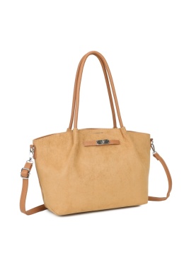 Modna duża shopperka Luigisanto RX258318 w kolorze khaki