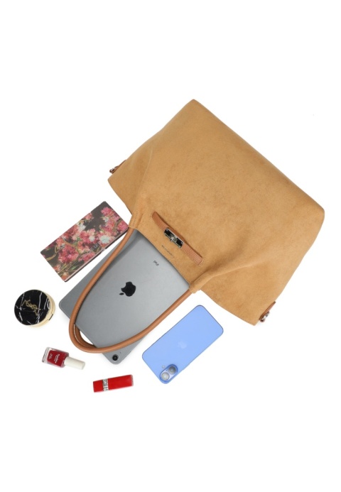 Modna duża shopperka Luigisanto RX258318 w kolorze khaki