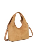Modna torebka damska Luigisanto RX257150-2 khaki z zamszem