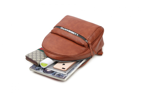 Plecak Damski LUIGISANTO 6343 Brown Plecak Damski LUIGISANTO 6343 Brown