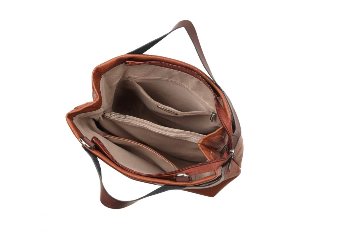 Plecak Damski LUIGISANTO 6347 Brown Plecak Damski LUIGISANTO 6347 Brown