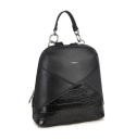 Plecak Damski LUIGISANTO 6406-2 Black Plecak Damski LUIGISANTO 6406-2 Black