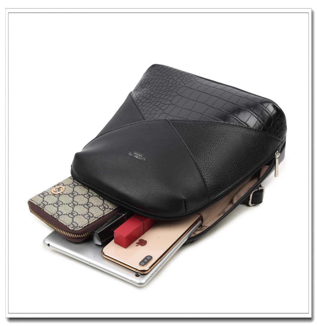 Plecak Damski LUIGISANTO 6406-2 Black Plecak Damski LUIGISANTO 6406-2 Black