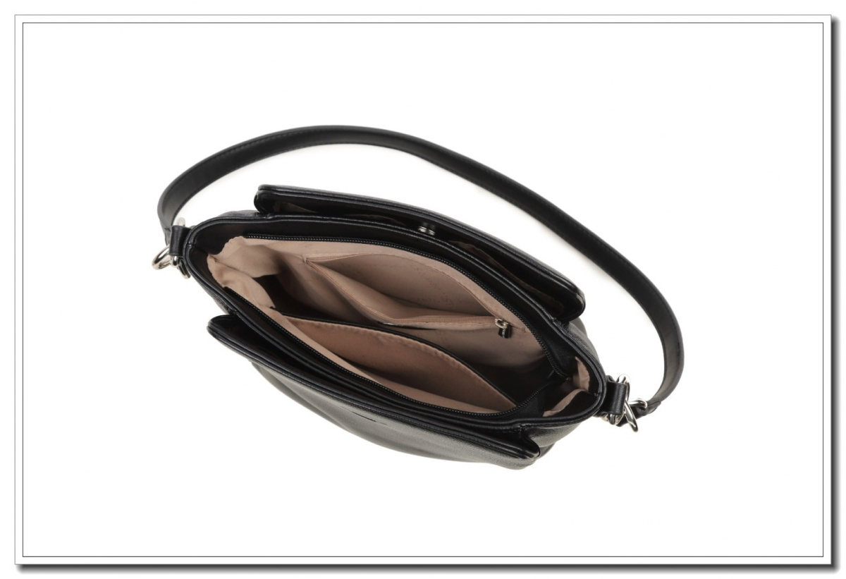 Torebka Damska LUIGISANTO 6417-2 Black Torebka Damska LUIGISANTO 6417-2 Black