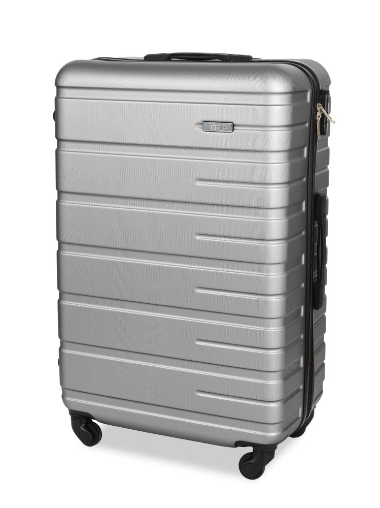 Mała Walizka Kabinowa Podróżna VADO 4015 Silver Grey Mała Walizka Kabinowa Podróżna VADO 4015 Silver Grey