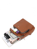 Plecak Damski LUIGISANTO T5849-3 Brown Plecak Damski LUIGISANTO T5849-3 Brown