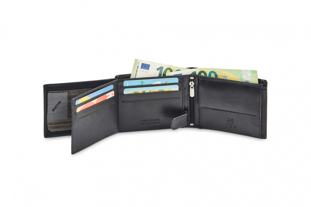 Portfel Męski LUIGISANTO LU MW03 Black Portfel Męski LUIGISANTO LU MW03 Black