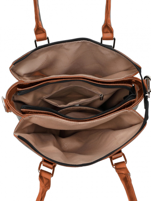 Torebka Damska LUIGISANTO T6411 Brown Torebka Damska LUIGISANTO T6411 Brown